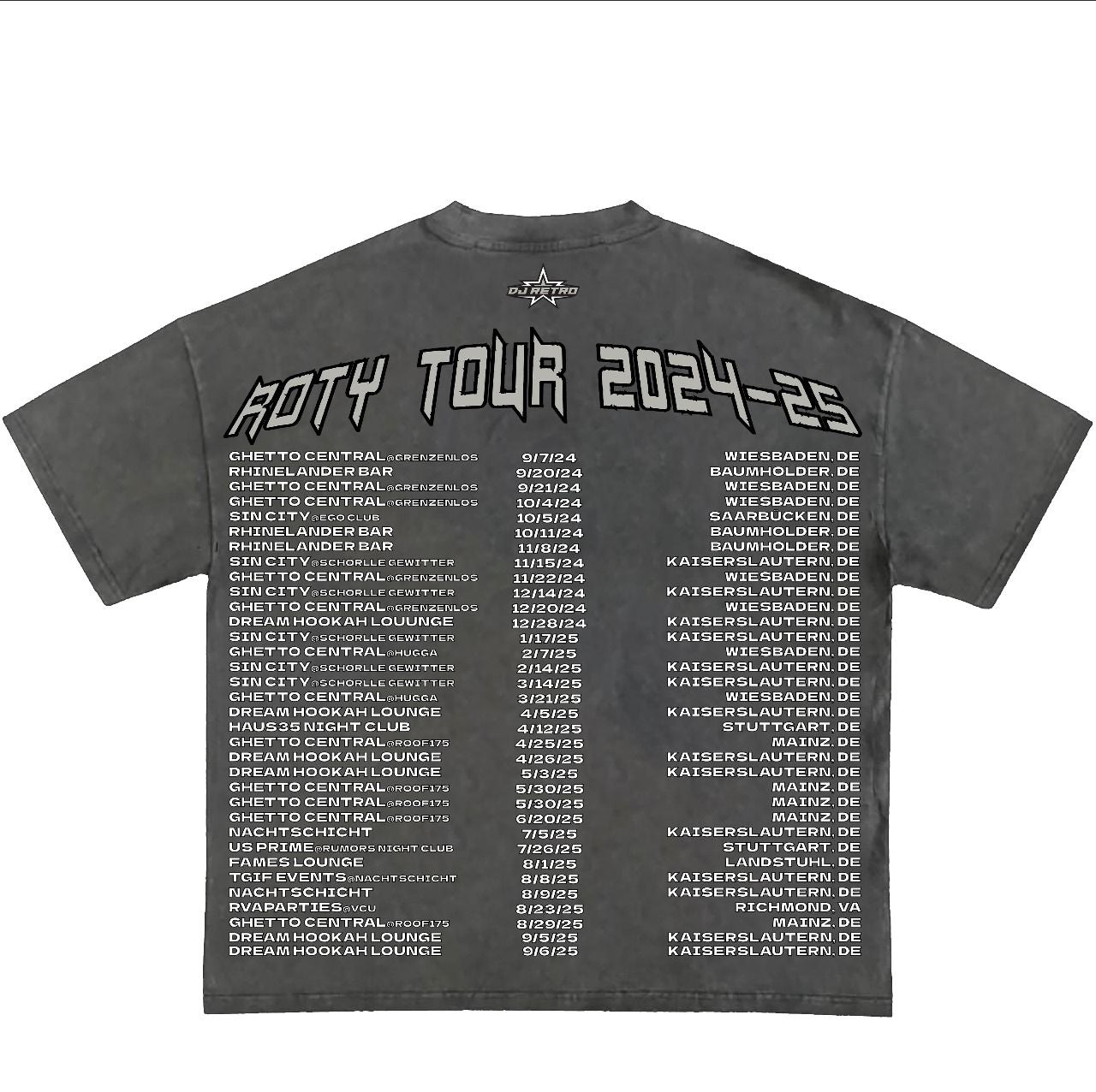 Retro’D "ROTY" Tour T-Shirt